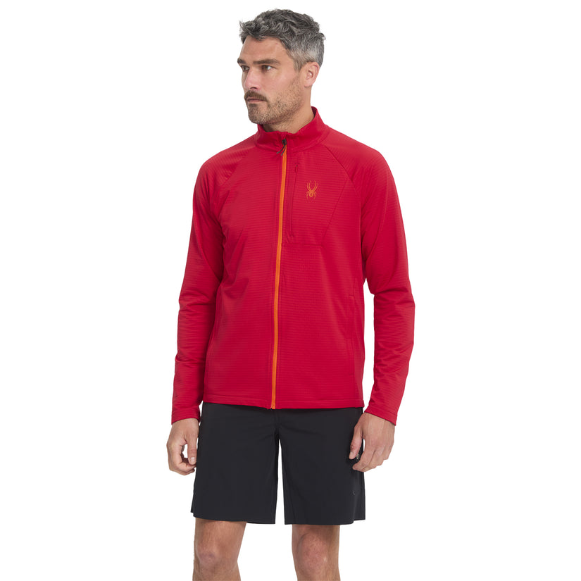 Gridweb Full Zip - Spyder Red