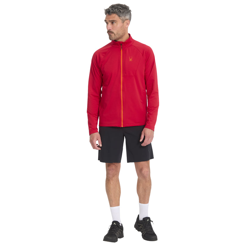 Gridweb Full Zip - Spyder Red