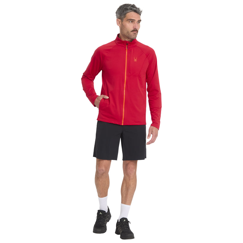 Gridweb Full Zip - Spyder Red