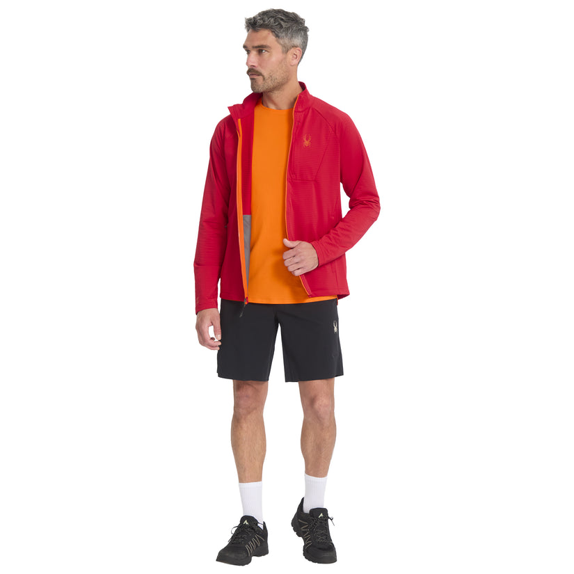 Gridweb Full Zip - Spyder Red