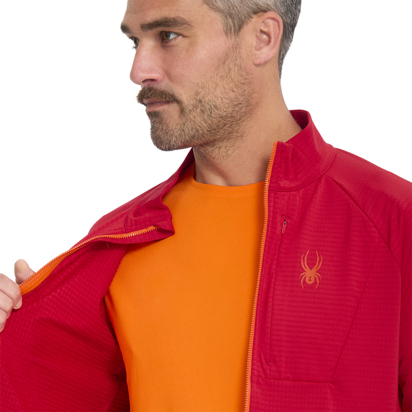 Gridweb Full Zip - Spyder Red