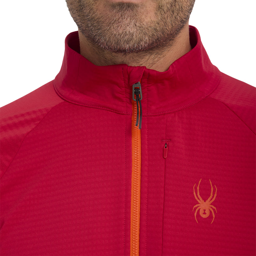 Gridweb Full Zip - Spyder Red