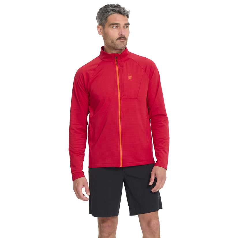 Gridweb Full Zip - Spyder Red