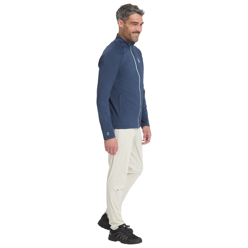 Gridweb Full Zip - True Navy