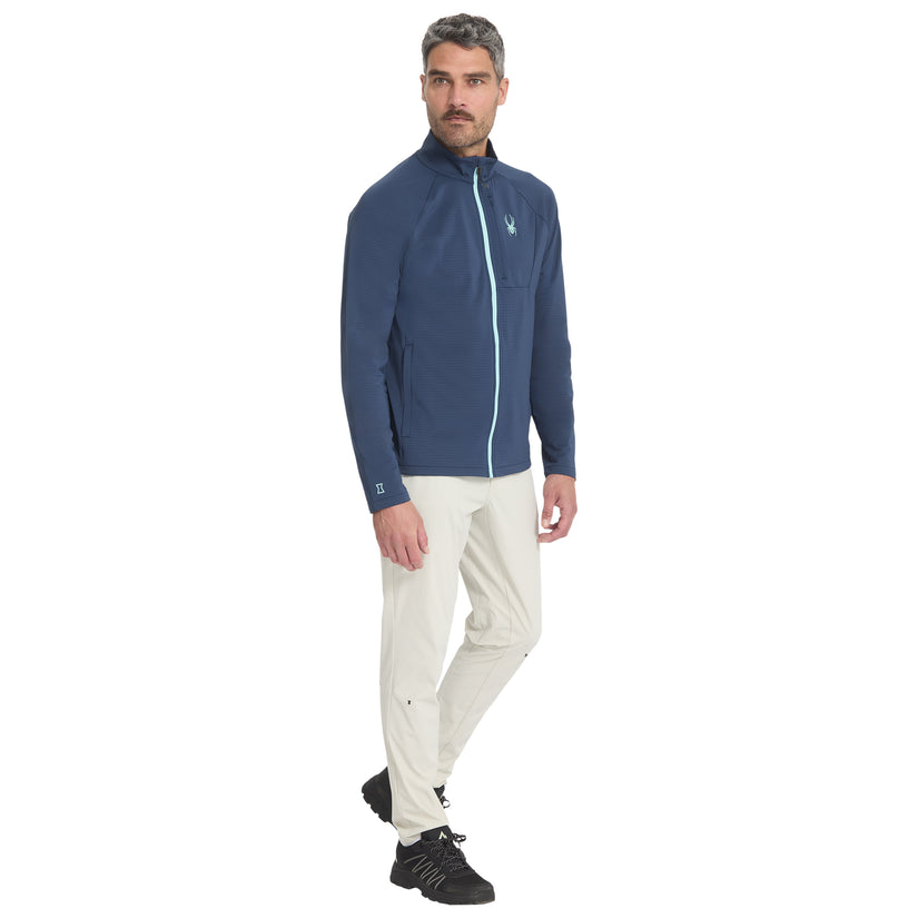 Gridweb Full Zip - True Navy