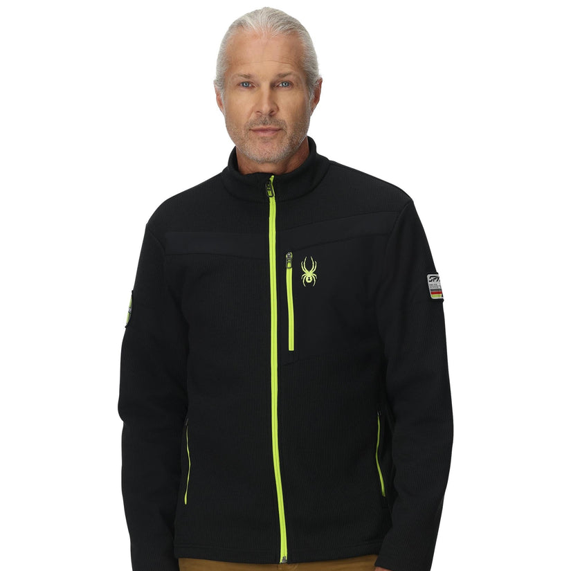 Mens Wengen Bandit Full Zip - Black Escape