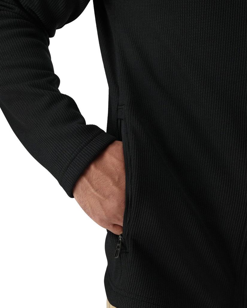 Mens Wengen Bandit Full Zip - Black