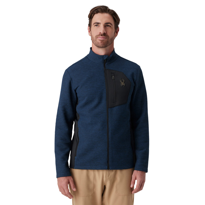 Bandit Full Zip - Indigo Melange