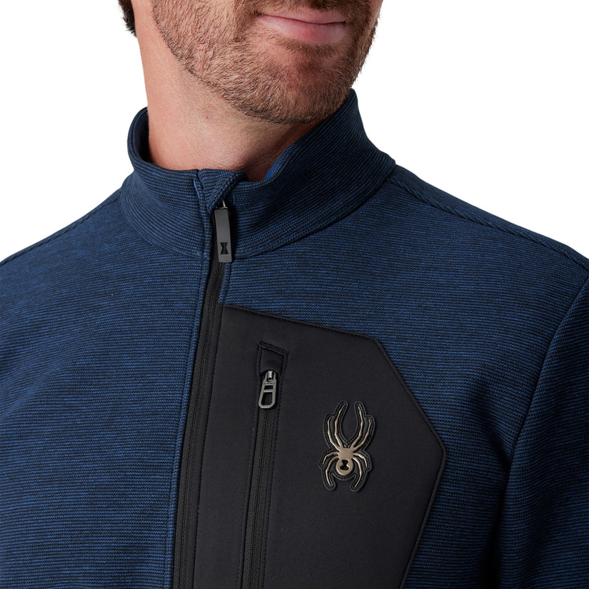 Bandit Full Zip - Indigo Melange