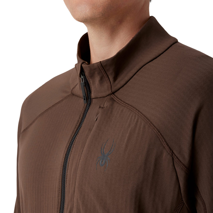 Gridweb Full Zip - Black