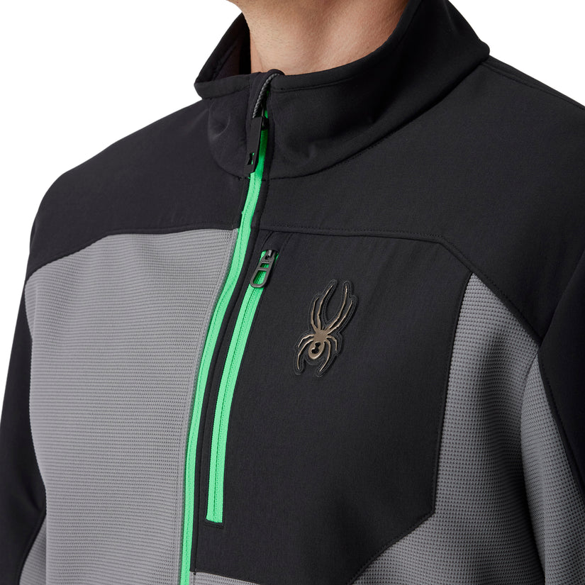 Web Full Zip Shellfleece - Mocha