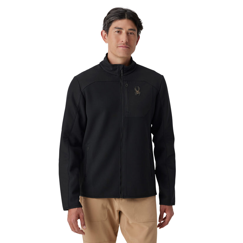 Gridweb Half Zip - Strobe Green