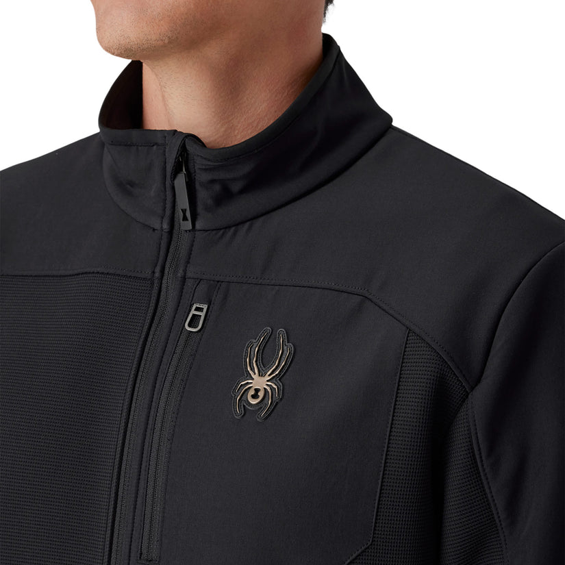 Gridweb Half Zip - Strobe Green