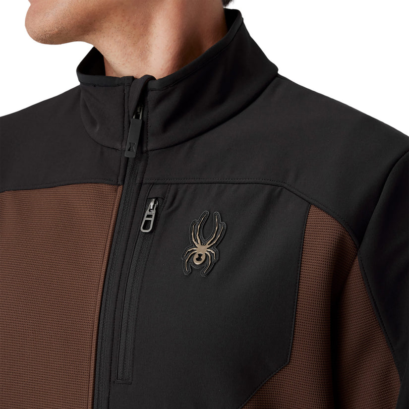 Web Full Zip Shellfleece - Black