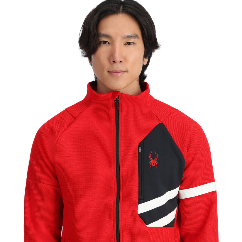 Wengen Bandit Full Zip - Spyder Red