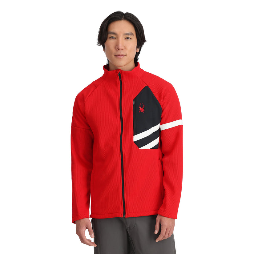 Wengen Bandit Full Zip - Spyder Red