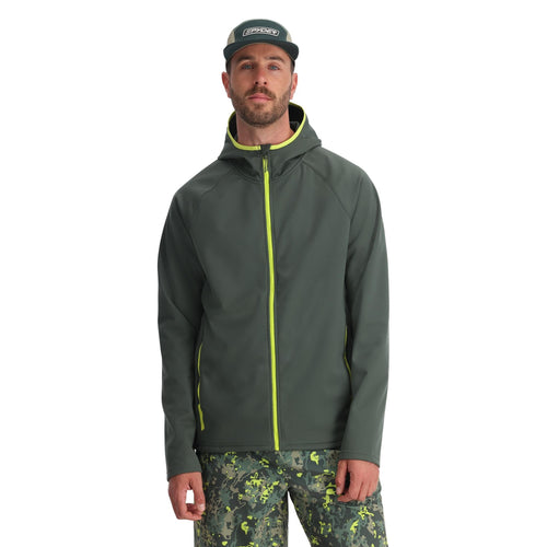 Mens Gridweb ShellFleece™ Hoodie - Dark Forest