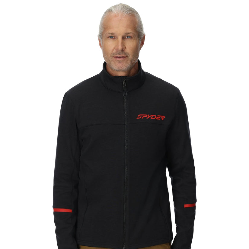 Mens Speed Fleece Full Zip - Black Escape