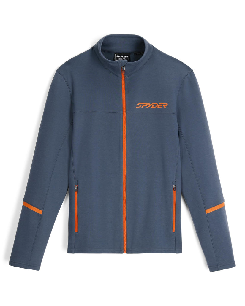 Mens Speed Fleece Full Zip - Slate Blue