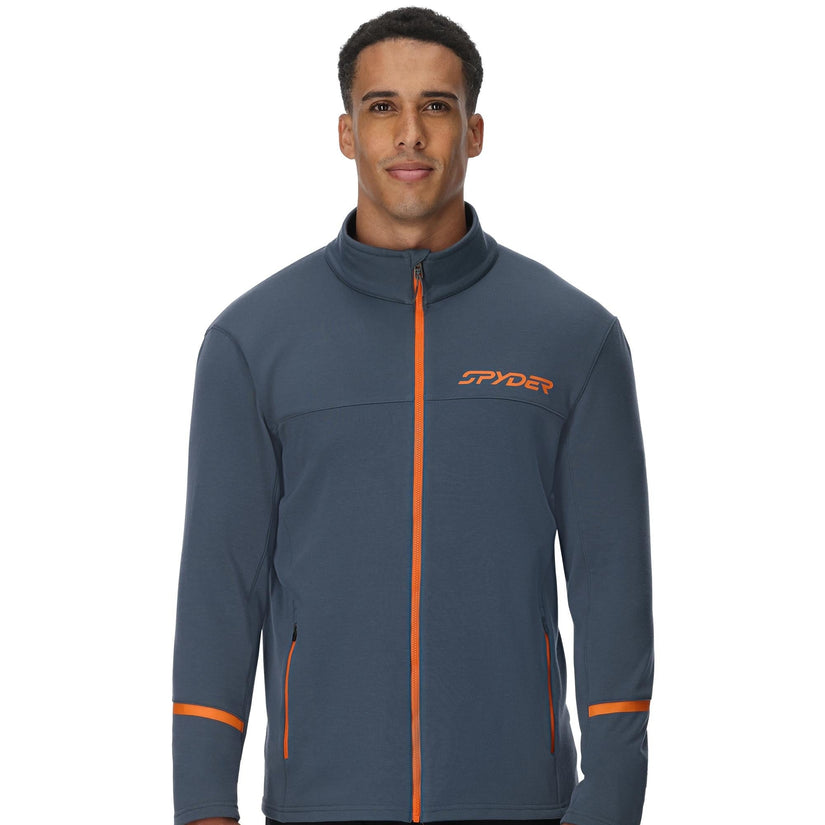 Mens Speed Fleece Full Zip - Slate Blue