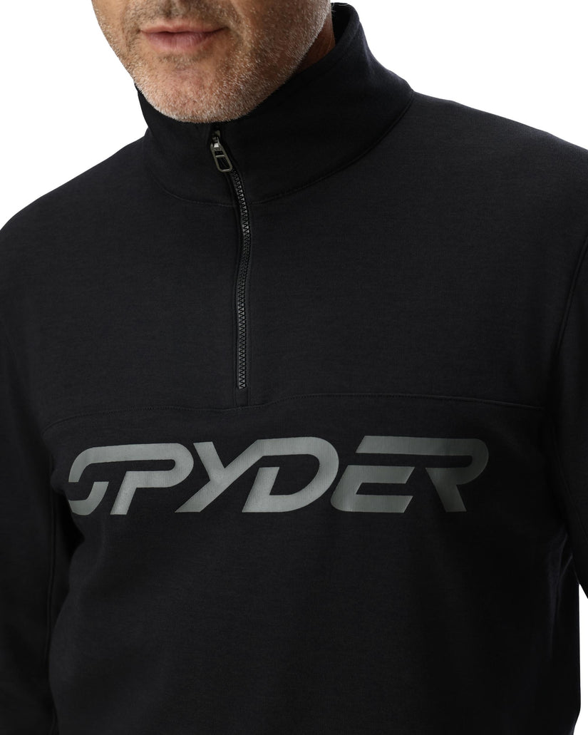 Mens Speed Fleece Half Zip - Black Escape