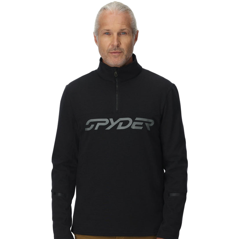 Mens Speed Fleece Half Zip - Black Escape