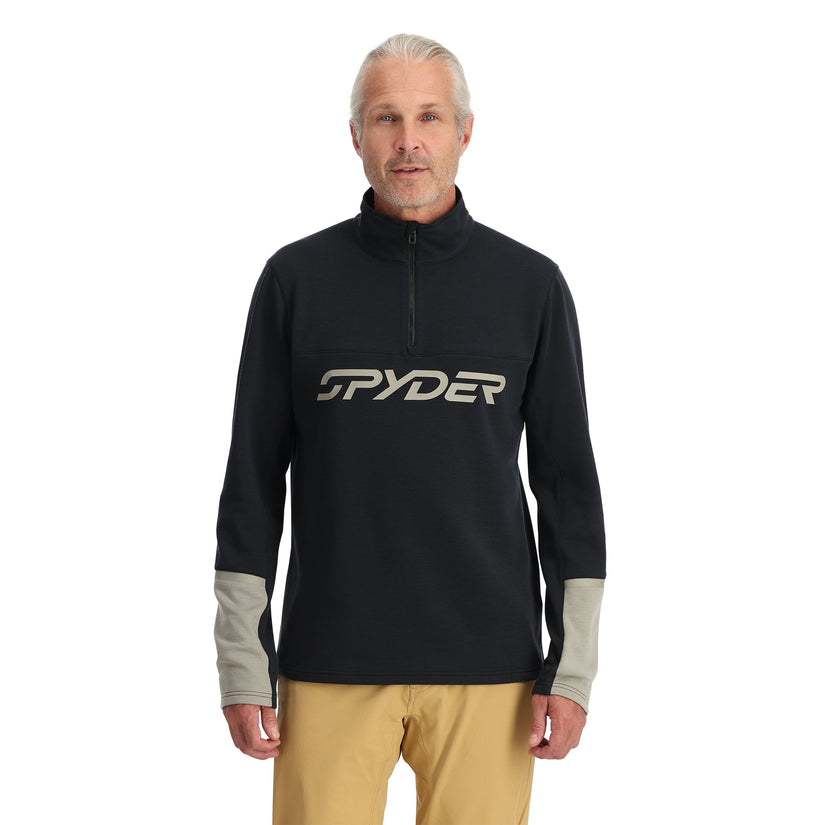 Mens Speed Fleece Half Zip - Black