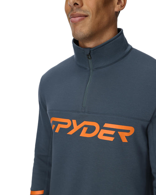 Mens Speed Fleece Half Zip - Slate Blue