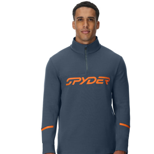 Mens Speed Fleece Half Zip - Slate Blue