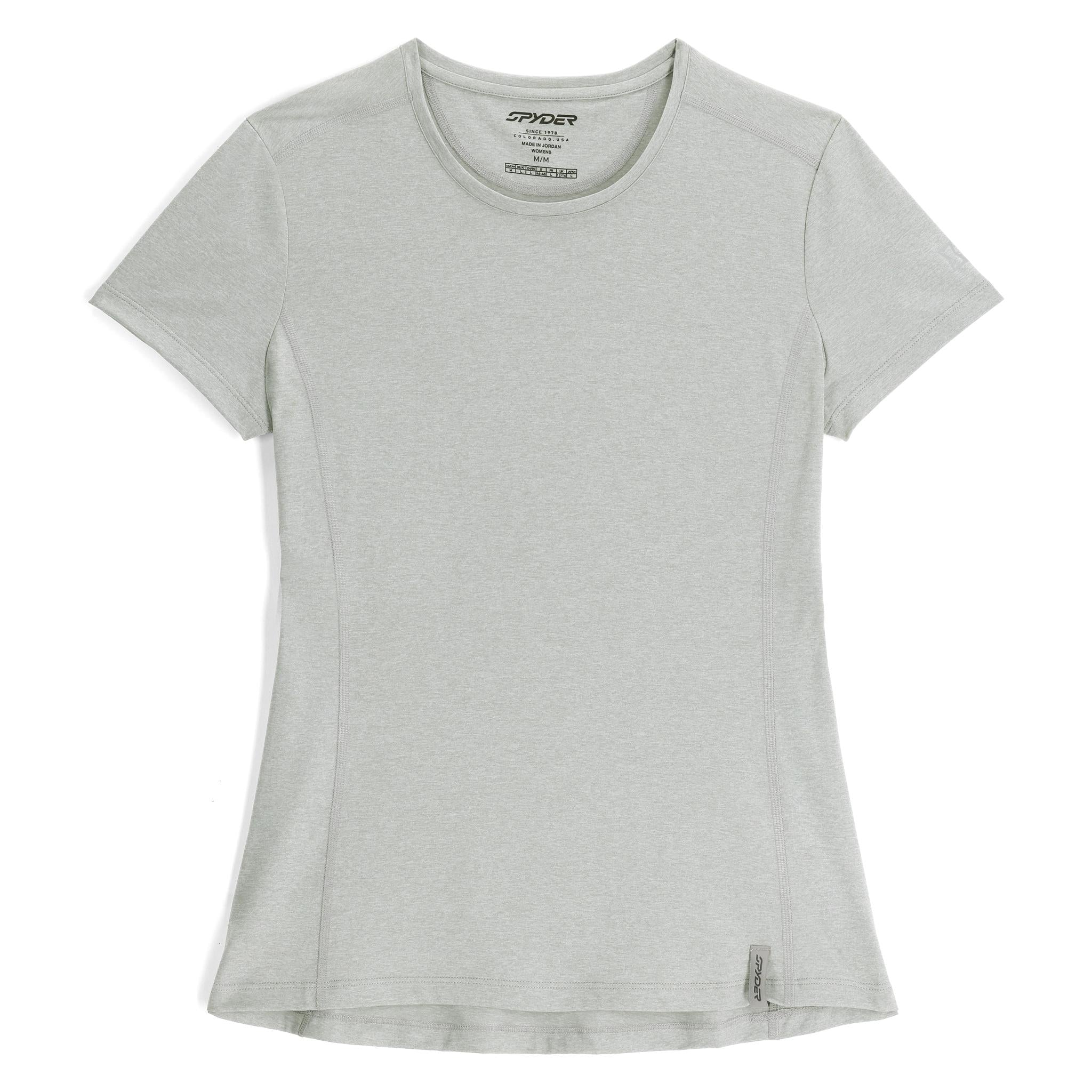 Womens Arc Short Sleeve Crew Tee - Pewter | Spyder Europe