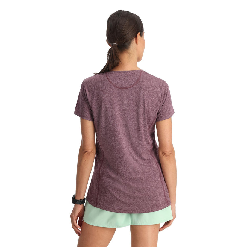 Womens Arc Short Sleeve Crew Tee - Plum