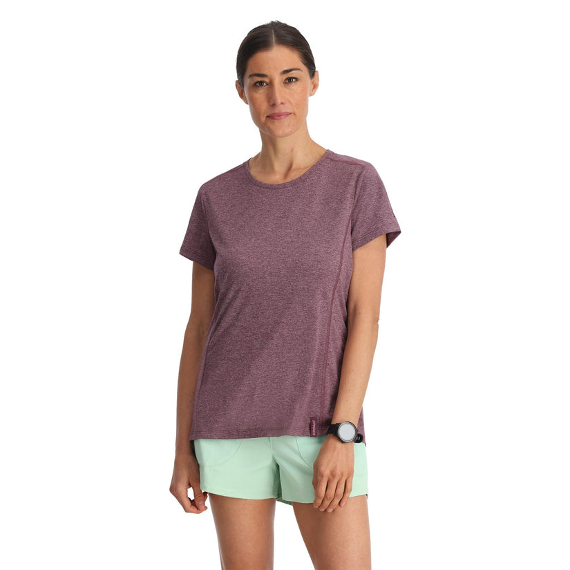 Womens Arc Short Sleeve Crew Tee - Plum