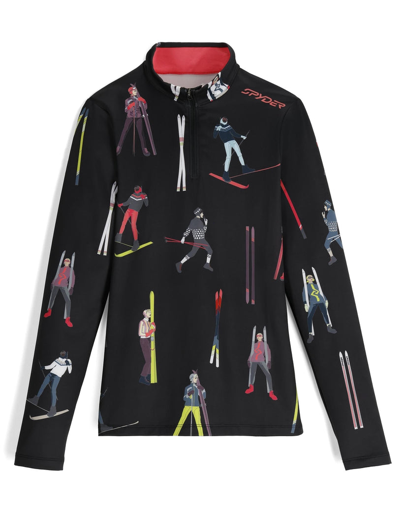 Womens Vivid Half Zip - Vintage Vibes Black VINTAGE VIBES BLACK / S
