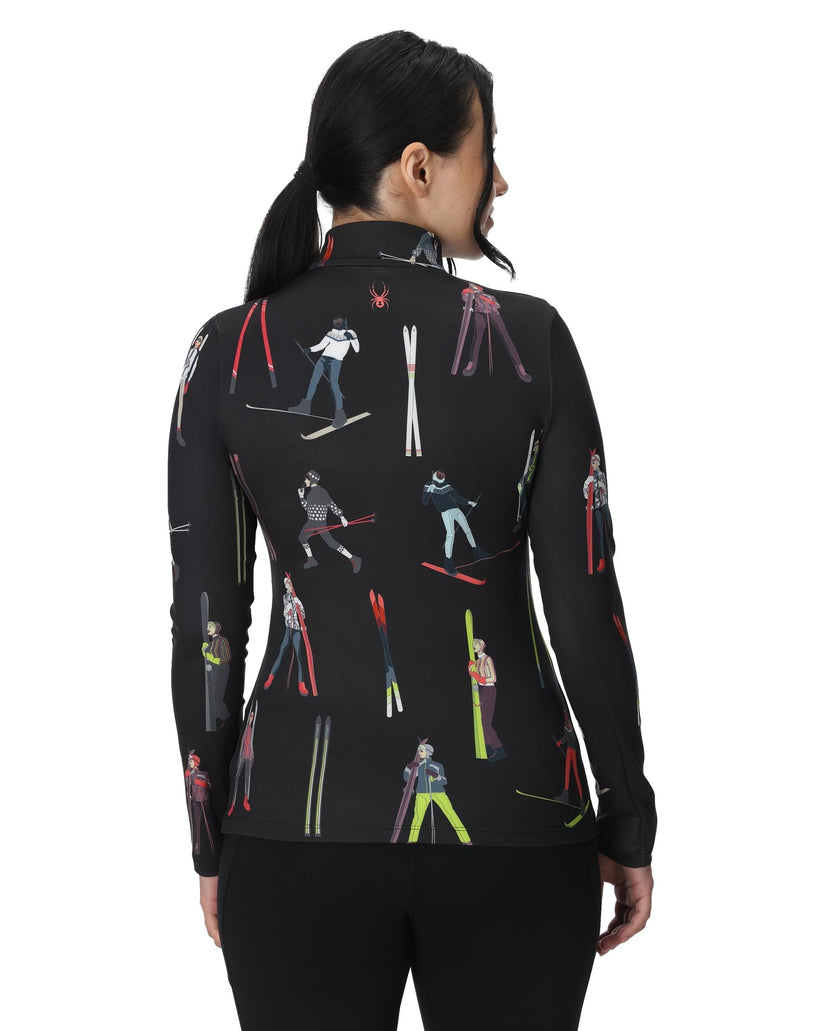 Womens Vivid Half Zip - Vintage Vibes Black VINTAGE VIBES BLACK / S