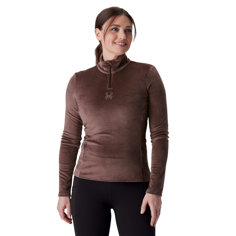 Shimmer Bug Half-Zip - Electric Coral
