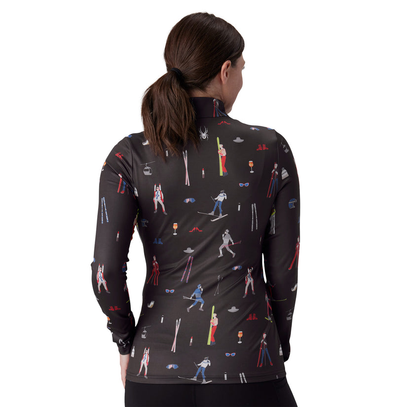 Shimmer Bug Half-Zip - White