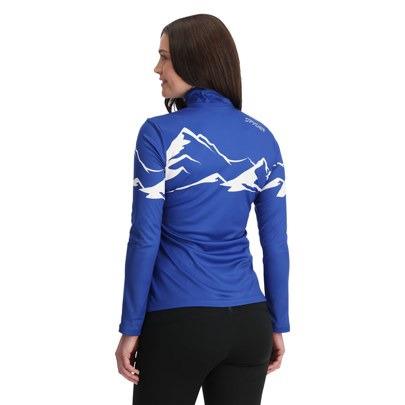 Womens Figure 8 Half Zip - Electric Blue