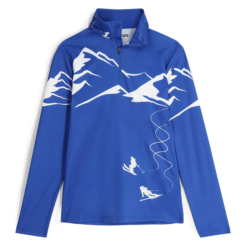 Womens Figure 8 Half Zip - Electric Blue