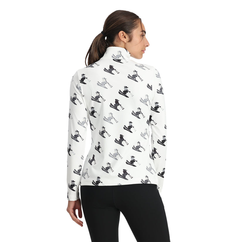 Vivid Half Zip - White