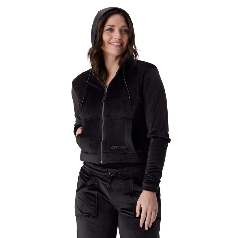Shimmer Full Zip - Black