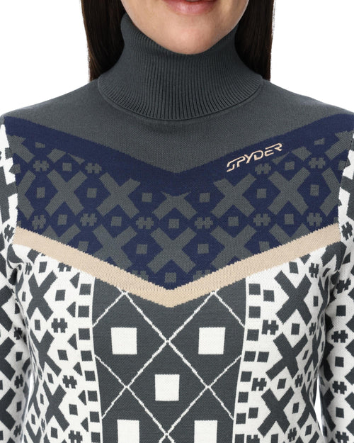 Womens Stellar Ski Sweater - Slate Blue