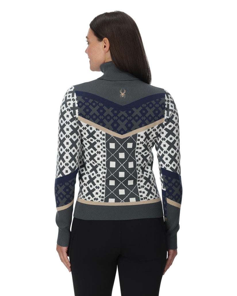 Womens Stellar Ski Sweater - Slate Blue