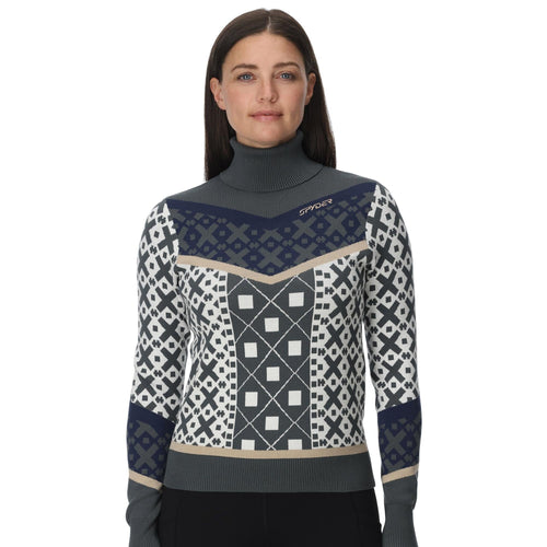 Womens Stellar Ski Sweater - Slate Blue