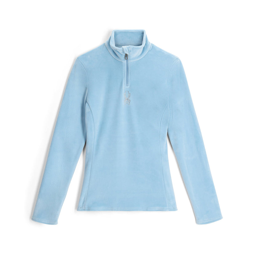 Womens Shimmer Bug Half Zip - Blue Drift