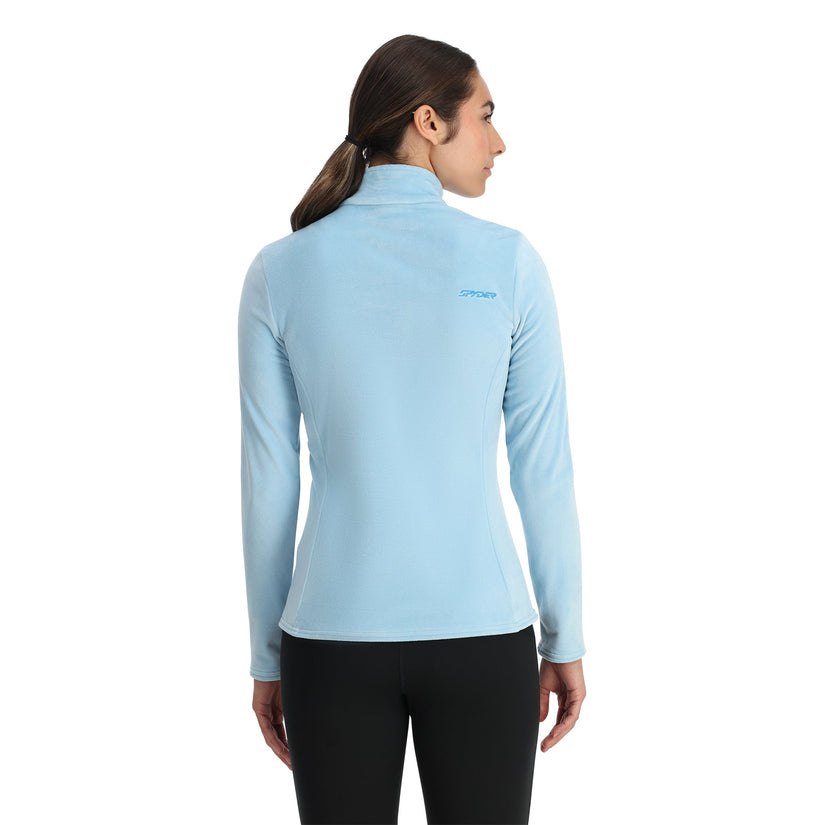 Womens Shimmer Bug Half Zip - Blue Drift