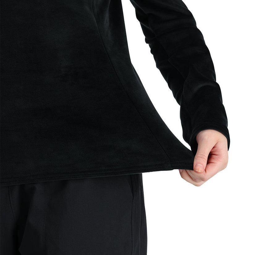 Shimmer Bug Half Zip - Black | Spyder Europe