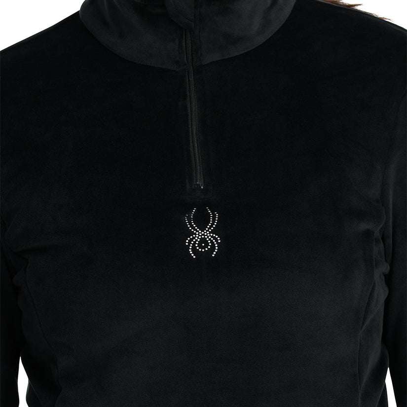 Shimmer Bug Half Zip - Black | Spyder Europe