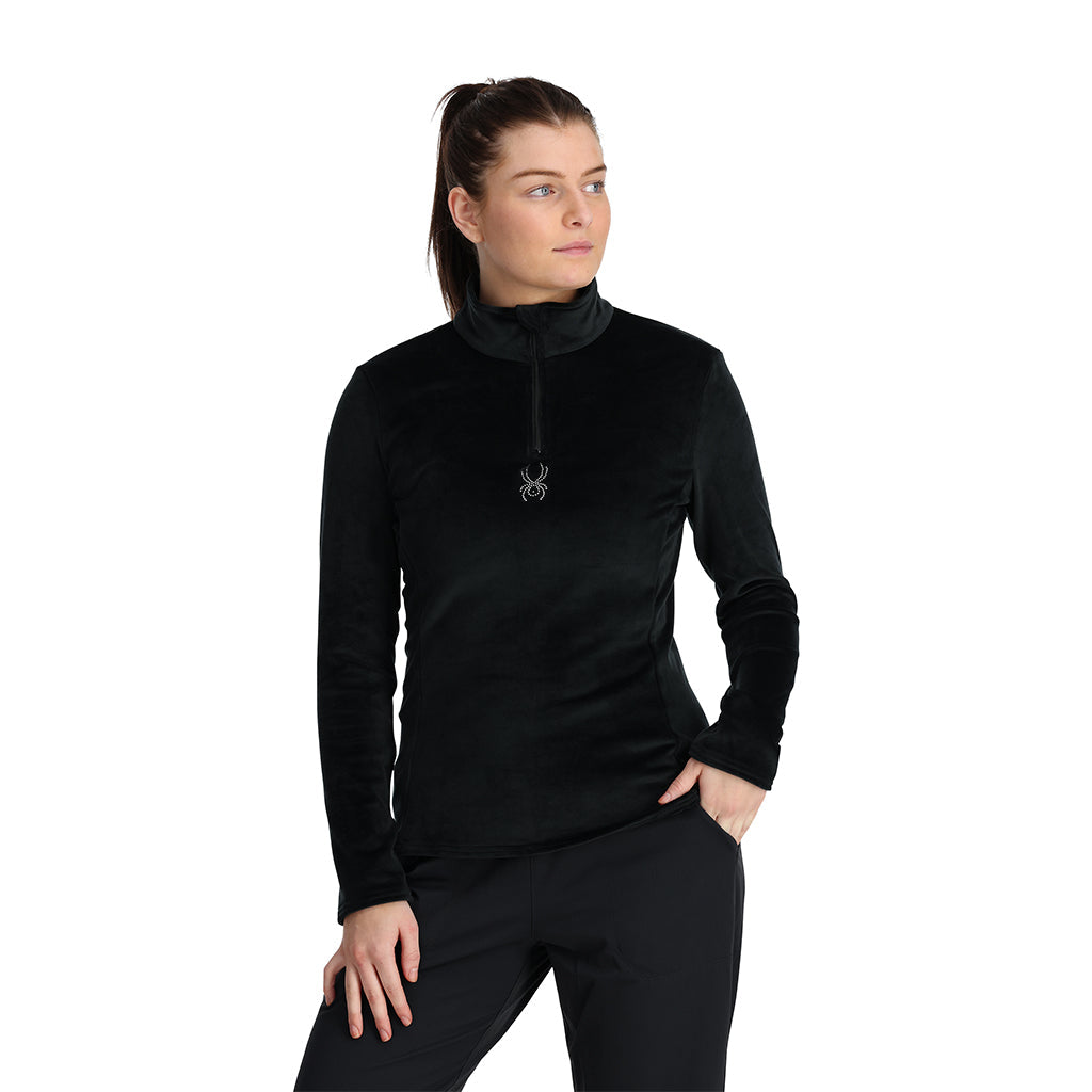 Shimmer Bug Half Zip - Black | Spyder Europe