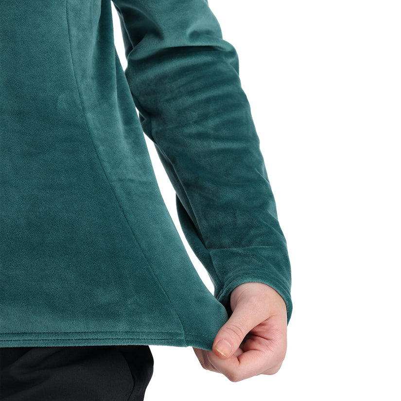 Shimmer Bug Half Zip - Cypress Green
