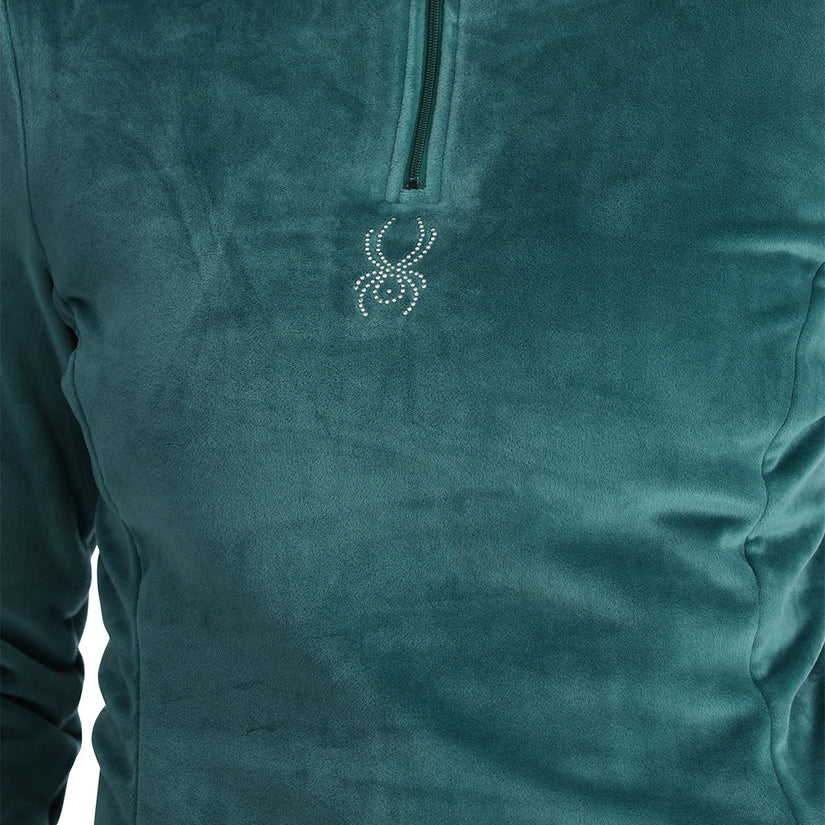 Shimmer Bug Half Zip - Cypress Green